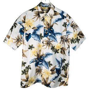 2/$30 Hollis River XLarge Tall Hawaiian Shirt Tropical Floral Short Sleeve